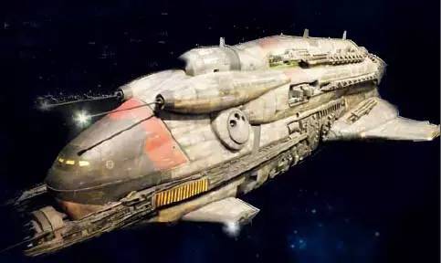 科幻影戏中的太空和平场景通常需求用到细腻的飞船模子（图片摄影／苗若玖）