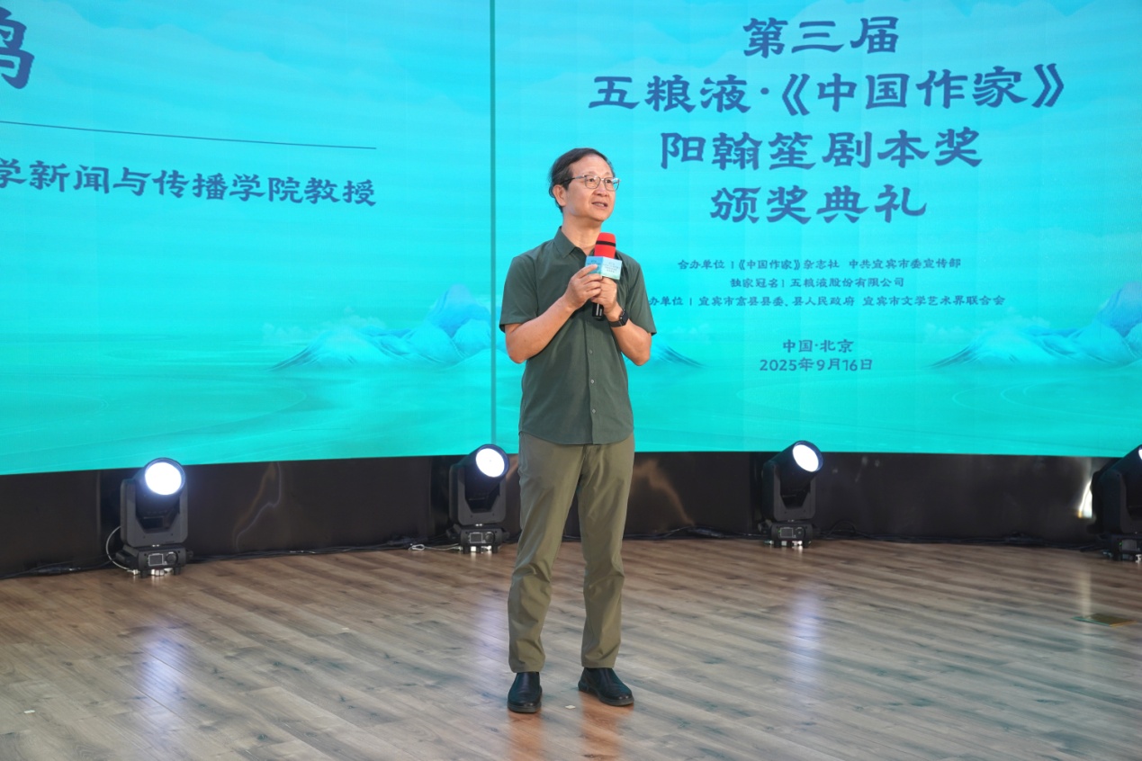 中国电影家协会副主席、清华大学新闻与传播学院教授尹鸿发言