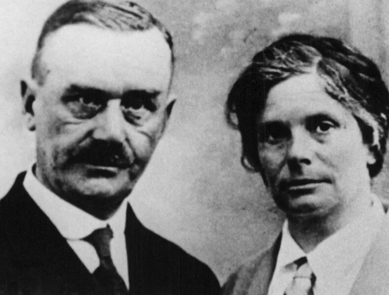 托马斯·曼与妻子卡佳